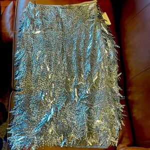 Fancy  Anthropologie midi sequin skirt
